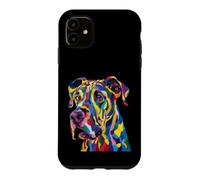 Grand Dogue géométrique Pop Art Gros Plan Portrait Visage de Chiot Coque pour iPhone 11