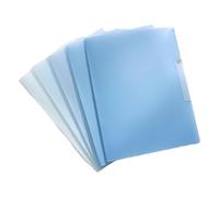 Grand Dossier Avec Pince Rotative 5 Pièces 40 Feuilles 12x18 Pouces Transparent Résistant À L'eau Pochette Pour Documents Projet D'étudiant