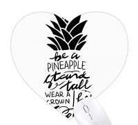 grand doux cite un ananas Jeux de tapis de souris en forme de coeur