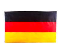 Grand Drapeau Allemagne 150x90cm avec Oeillets - Déco Fête Supporter Foot | Grand Drapeau Allemagne Bannière Foot Nations League 2026 Unité Allemande Déco Jardin Rue Bar Extérieur Défilé Soirée