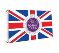 Grand Drapeau Britannique 90x150cm en Polyester, Léger et Lavable | Bannière de Célébration Britannique, Office Décoration, Réunion Internationale