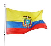 Grand drapeau de l'Équateur 152 x 91 cm - Parfait pour les événements ou occasions de l'Équateur