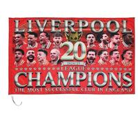 Grand drapeau des champions de Liverpool 20 fois - 151 x 97 cm 2024-2025