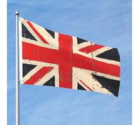 Grand drapeau d'extérieur double face avec 2 œillets en laiton - Drapeau britannique pour toutes les saisons - Pour jardin, cour, pelouse, décoration extérieure