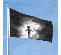 Grand drapeau d'extérieur double face avec 2 œillets en laiton volant dans les airs pour toutes les saisons pour jardin, cour, pelouse, décoration extérieure