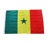 Grand drapeau du Sénégal, bannières de célébrations nationales résistantes à la décoloration pour les défilés, les événements sportifs