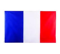 Grand Drapeau France 90x150 cm (5x3ft) Géant Pavillon Français pour Coupe du Monde de Football 2026 14 Juillet Fête Nationale Jeux Olympiques Décoration Sport Bar Jardin Rue Déco Fête