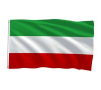 Grand drapeau Iran Lion 90 x 150 cm, double drapeau en polyester de haute qualité avec œillets en laiton, couleur vive, résistant à la lumière, pour jardin, tissu de drapeau intérieur