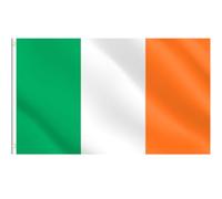 Grand drapeau irlandais de 1,5 x 0,9 m pour décorations de la Saint-Patrick, grand drapeau irlandais Irlande Décorations de fête pour fête nationale, défilé de football, bar, jardin, extérieur