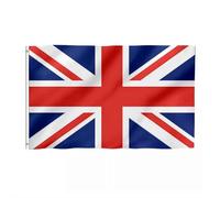 Grand drapeau Union Jack 1,5 x 0,9 m Drapeau national de Grande-Bretagne Nouveau Roi Charles III Coronation Célébration Jardin Rue Britannique Party Pub Décorations extérieures pour extérieur