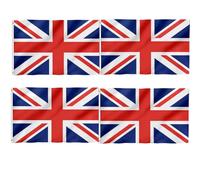 Grand drapeau Union Jack 1,5 x 0,9 m Drapeau national de Grande-Bretagne Nouveau Roi Charles III Coronation Célébration Jardin Rue Britannique Party Pub Décorations extérieures pour extérieur