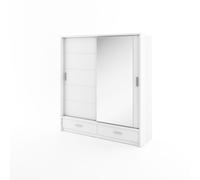 Grand dressing avec miroir et porte coulissante - LORENA