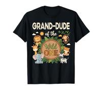 Grand-Dude of The Wild One Safari First Birthday T-Shirt