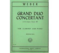 Grand Duo concertant opus 48 for clarinet and Piano by Weber