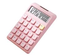 Grand écran LCD Calculatrice Grand Bouton Batterie Solaire Double Alimentation pour Maison Ecole Applications Pratiques Grande Calculatrice LCD