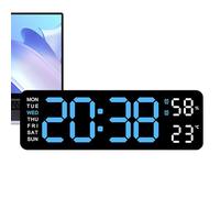Grand Écran Moderne - Minuterie Numérique, Montre De Cuisine, Écran Multifonctionnel, Affichage Électronique des Chiffres Géants | Montage De Salon Intérieur Rectangulaire Alimenté par Batterie