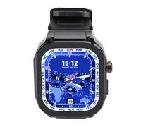 Grand écran Smartwatch Call Rappel Puzzle Games Résistant à l'épreuve de Chute Résistante à la Chute de Sport pour l'extérieur, adapté à Les âges (Black)