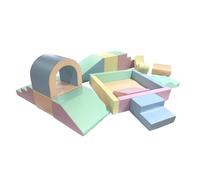 Grand ensemble blocs en mousse pastels clairs