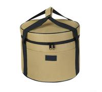 Grand ensemble de cuisine d'extérieur avec capacité de 14 L, sac de rangement cylindrique pour camping, pique-nique et barbecue, fabriqué en tissu Oxford 600D, Soft Pearl Co(MUD)