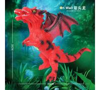 Grand Ensemble De Jouets Dinosaures, Modèle Animal De Simulation, Dragon Magique À Une Tête, Deux Têtes, Trois Têtes, Cadeau Pour Enfants, Jouet Pour Garçon