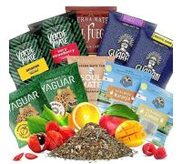 Grand ensemble d'échantillons de yerba mate | Échantillons de yerba mate 50g | Verde Mate Green, Soul Mate, Yaguar, Guarani, El Fuego, Rio Parana | Yerba mate thé | Caféine naturelle | 10x50g | 0,5kg