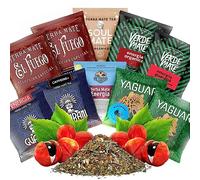 Grand ensemble d'échantillons de yerba mate | Échantillons de yerba mate 50g | Verde Mate Green, Soul Mate, Yaguar, Guarani, El Fuego, Rio Parana | Yerba mate thé | Caféine naturelle | 10x50g | 0,5kg