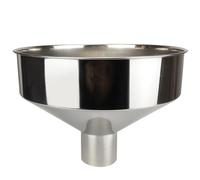 Grand entonnoir de 8x6 pouces en acier inoxydable entonnoir avec une prise en acier inoxydable poli et lisse pour une utilisation de la cuisine pour l'huile, le lait soja et plus, pour l'utilisati