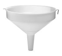 Grand Entonnoir en Plastique Ø30 cm - Qualité Alimentaire - Pour Ballons de Vin et Bière - Capacité 6L - Avec Crochet pour Filtre