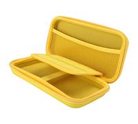 Grand Espace en Caoutchouc élastique Portable spécialement conçu Mini Sac de Rangement étui de Protection pour Console de Jeu Lite(All Yellow)