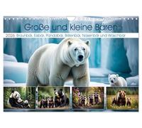 Grand et petit ours (calendrier mural 2026 DIN A4 paysage) calendrier mensuel CALVENDO