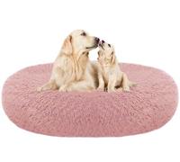Grand Et Très Grand Chiens Panier, Deluxe Lit pour Chien, Tapis Grande Taille Canapé Lavable, Coussin Rond Duveteux, Animalerie Paniers, Animal Familier Rond et Doux