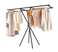 Grand étendoir à linge pliable pour intérieur et extérieur avec fonction d'économie d'espace, séchoir à air portable, manteaux, pantalons, serviettes, linge de lit, 140 x 130 x 55 cm
