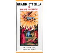 Grimaud - Grand Etteilla - Tarot Egyptien - Cartomancie - Tarot divinatoire inspiré de l'époque antique - Jeu de 78 cartes