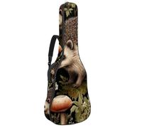 Grand étui de guitare pour guitare de 101,6/104,7 cm, sac de transport étanche avec couche de protection en éponge, hérisson mignon, multicolore, 42.9x16.9x4.7 in, Sac pour guitare