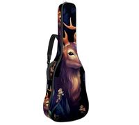 Grand étui de guitare pour guitare de 101,6/104,7 cm, sac de transport étanche avec couche de protection en éponge, beau cerf, multicolore, 42.9x16.9x4.7 in, Sac pour guitare
