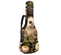 Grand étui de protection pour guitare acoustique étanche pour guitare acoustique de 101,6 cm/101,6 cm/106,7 cm, avec éponge, plusieurs poches, hérisson mignon, multicolore, 42.9x16.9x4.7 in, Sac pour
