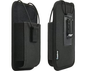 Grand étui de Scanner, étui de Transport Vertical Robuste pour Zebra TC75x, TC75, TC70x, TC70, TC72, TC77, M60, MC65, MC67 avec Clip Ceinture en métal (Noir)