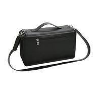 Grand étui de transport pour marqueurs, 120 emplacements, sac de rangement avec bandoulière pour pinceaux, stylos, fournitures artistiques, Noir