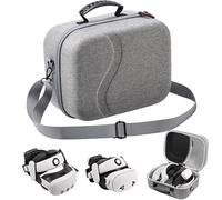Grand étui de transport pour Meta Quest 3S, étui de voyage rigide compatible avec BOBOVR S3 Pro/Kiwi, manette Oculus Quest 3S et autres accessoires, grand sac de voyage à coque rigide (taille XL,