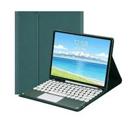 Grand étui pour Clavier de 12 Pouces avec pavé Tactile pour Samsung Galaxy Tab S10 Plus 12,4 Pouces SM-X820, Housse de Protection Bluetooth Amovible(Dark Green)