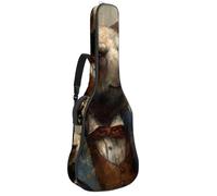 Grand étui pour guitare acoustique, 101,6 cm, 101,6 cm, imperméable, avec couche de protection en éponge, motif papillon vintage, Multicolore #03, 42.9x16.9x4.7 in, Sac pour guitare