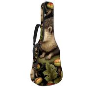 Grand étui pour guitare acoustique, beau étui pour guitare de 101,6 cm, 101,6 cm, sac de transport imperméable avec couche de protection, joli hérisson, multicolore, 42.9x16.9x4.7 in, Sac pour guitare
