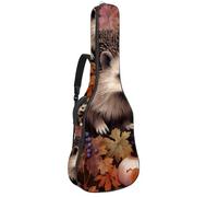 Grand étui pour guitare acoustique, convient pour 101,6 cm, 101,6 cm, imperméable avec couche de protection en éponge, joli hérisson, multicolore, 42.9x16.9x4.7 in, Sac pour guitare