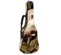 Grand étui pour guitare acoustique, grand étui pour guitare de 101,6/104,7 cm, sac de transport imperméable avec couche de protection, joli hérisson, multicolore, 42.9x16.9x4.7 in, Sac pour guitare