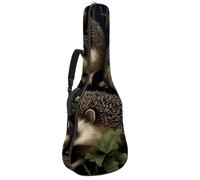 Grand étui pour guitare acoustique, grand étui pour guitare de 101,6 cm, 101,6 cm, pour homme et femme, sac de transport étanche avec couche de protection en éponge, plusieurs poches, hérisson mignon,