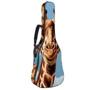 Grand étui pour guitare acoustique, grand étui pour guitare de 101,6 cm, 101,6 cm, sac de transport imperméable avec protection rembourrée, jolie girafe, multicolore, 42.9x16.9x4.7 in, Sac pour