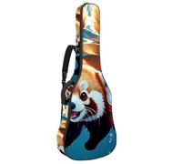 Grand étui pour guitare acoustique, grand étui pour guitare de 101,6 cm, 101,6 cm, sac de transport imperméable avec protection rembourrée, plusieurs poches, Lovely Corgi nage sous l'eau, Multicolore