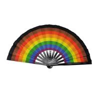 Grand éventail chinois pliable de 33 cm, artisanat robuste de Kung Fu, accessoires de danse, éventail pratique pour les spectacles, décoration de la maison | Idéal pour scène, costume, fête, performan