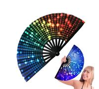 Grand éventail pliable - Lumière craquelée - Accessoires photo chinois/japonais - Refroidissement, danse, décoration - Grandes mains pliantes - Demande de mariage