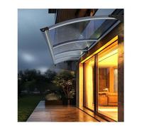 Grand évier en acier au carbone avec housse en polycarbonate, protection UV et pluie, pour terrasse, fenêtres et portes, usage commercial, (110 x 160 cm), durable, résistant aux intempéries